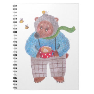 Carnet Ours, abeilles et cappuccino