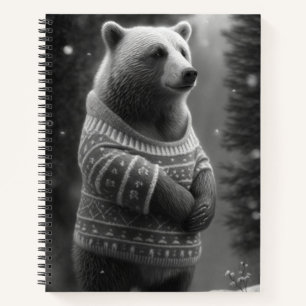 Carnet Ours adorable portant un doux douillet