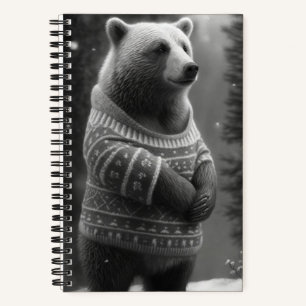 Carnet Ours adorable portant un doux douillet