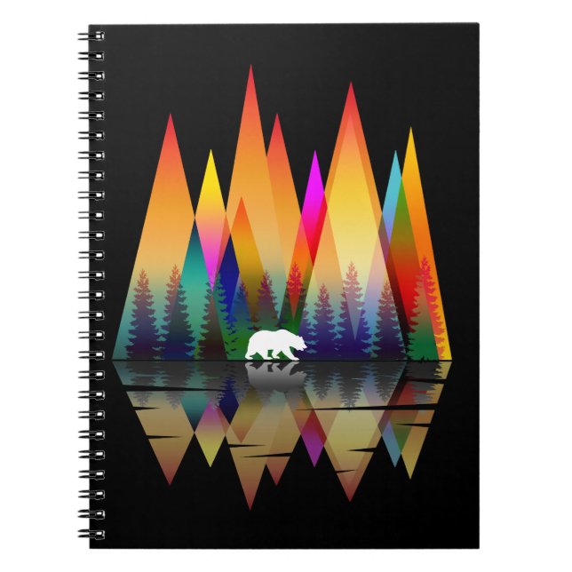 CARNET OURS ARC-EN-CIEL DE MONTAGNE (Devant)