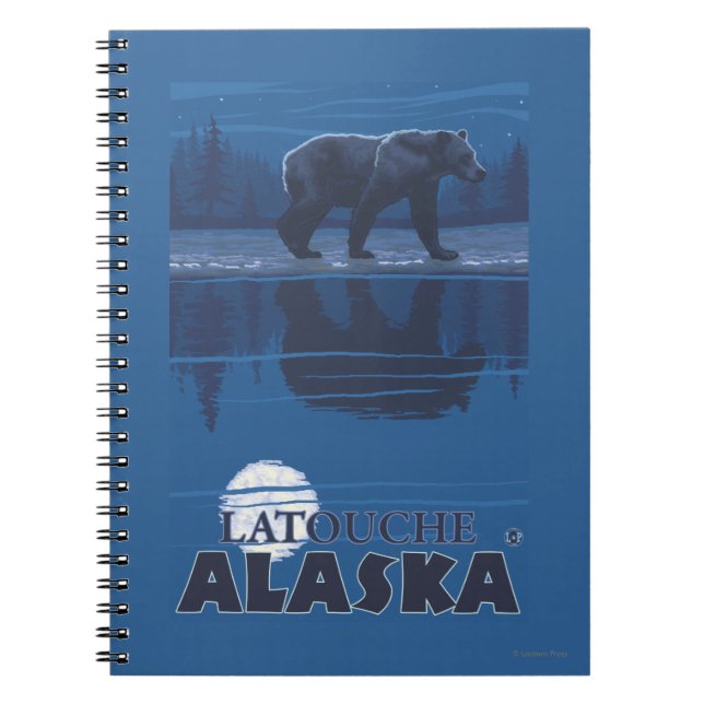 Carnet Ours au clair de lune - Latouche, Alaska (Devant)