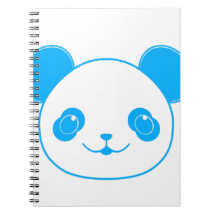 Carnet Ours bleu Kawaii Panda
