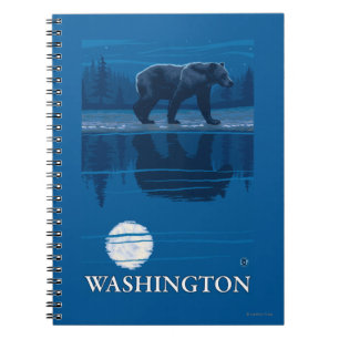 Carnet Ours dans le clair de lune - Washington