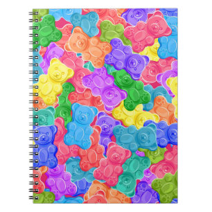 Carnet Ours de gelée sucrée coloré, bonbons de gomme. Sea