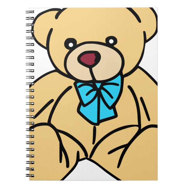 Carnet Ours de nounours traditionnel brun clair (Devant)
