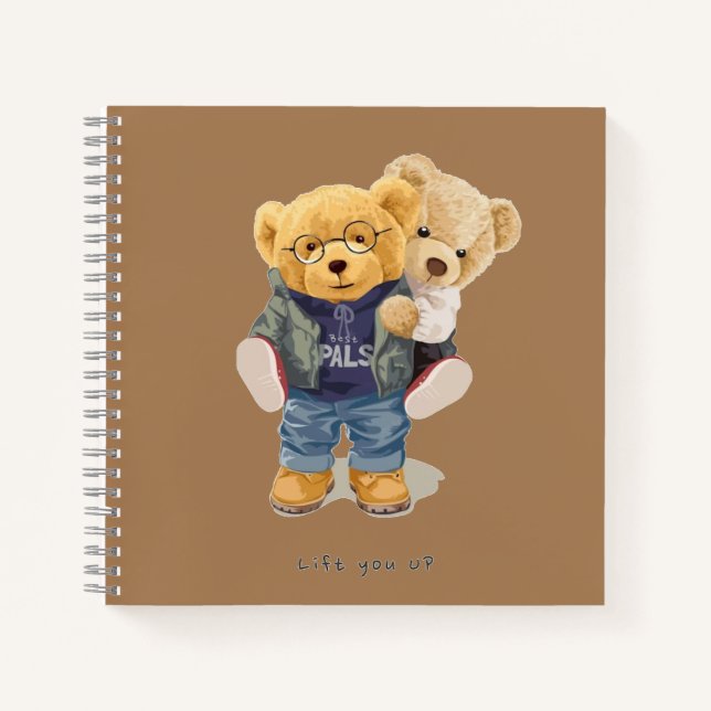 Carnet Ours en peluche (Devant)