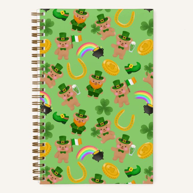 Carnet Ours en peluche de la Saint-Patrick (Recto)