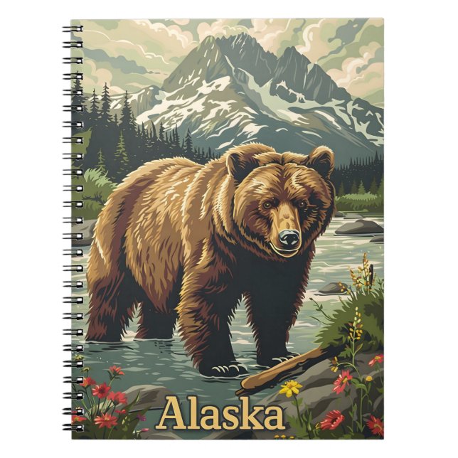 Carnet Ours grizzli de l'Alaska (Devant)