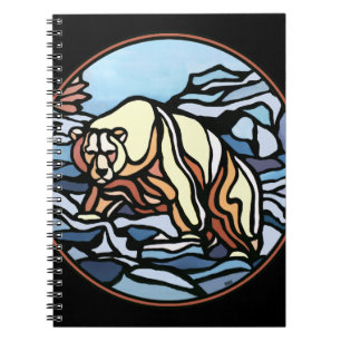 Carnet Ours Polaire Art autochtone Ours Carnet Art