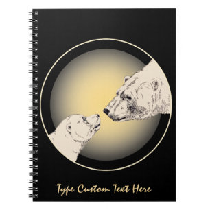Carnet Ours Polaire Carnet d'art Ours Personnalisé