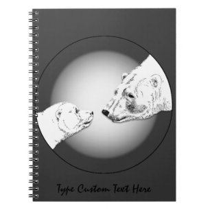 Carnet Ours Polaire Carnet d'art Ours Personnalisé