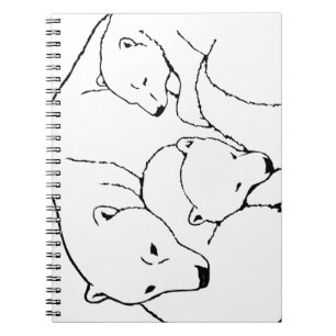 Carnet Ours Polaire Jumeaux Ours Carnet Art