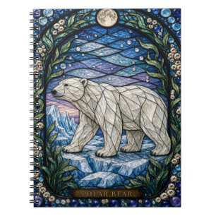Carnet Ours Polaire Pack Glace Illumina Vitrail