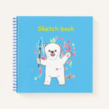 Ours polaire petit Artist Carré Art Sketch book