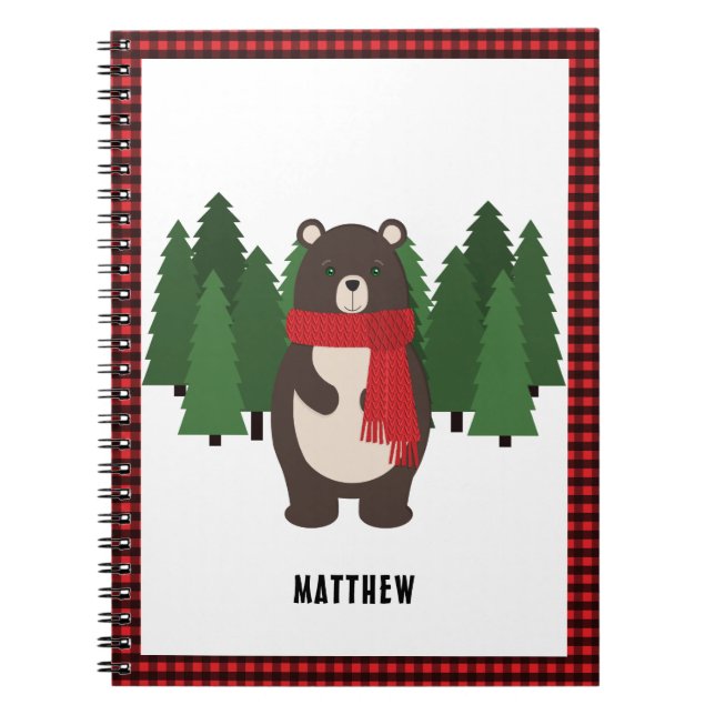 Carnet Ours Woodsy (Devant)
