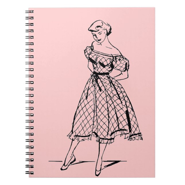 Carnet Outre de la rétro robe d'épaule (Devant)