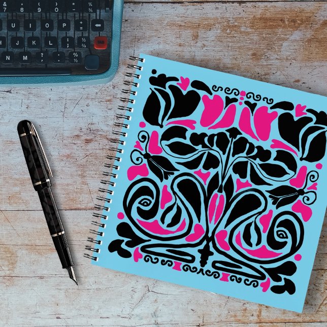 Carnet Overgrowth Illustrated Art Nouveau (Créateur téléchargé)