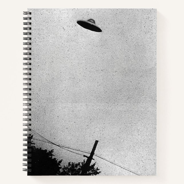 Carnet OVNI Extraterrestre Alien Vaisseau Spatial Top Sec (Devant)