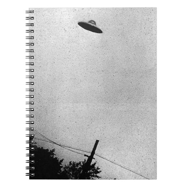 Carnet OVNI Extraterrestre Alien Vaisseau Spatial Top Sec (Devant)