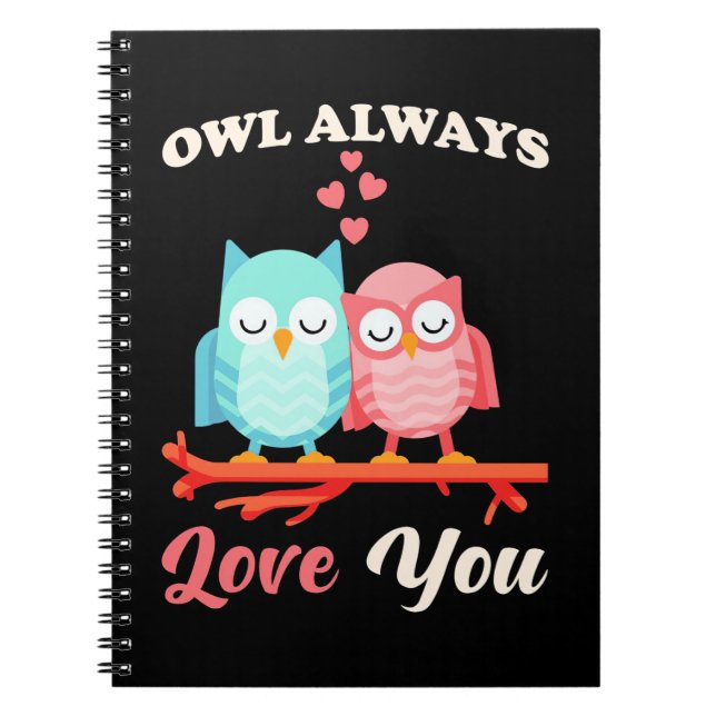 Carnet Owl Always Love You (Devant)