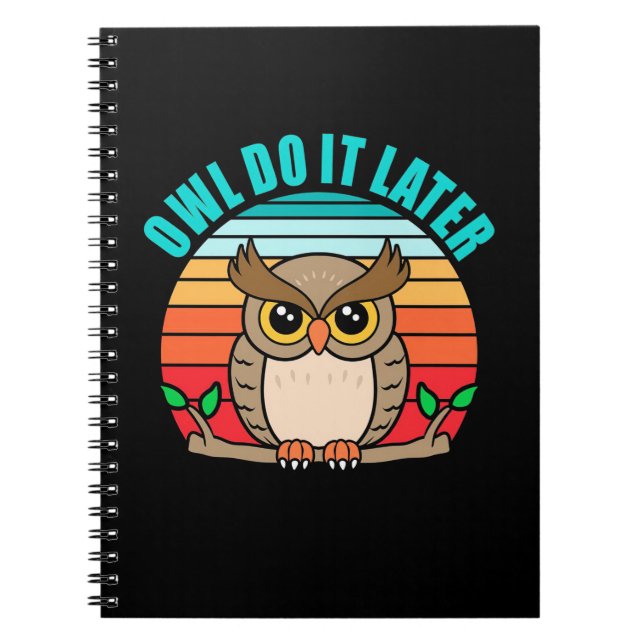 Carnet Owl Le Faire Plus Tard (Devant)
