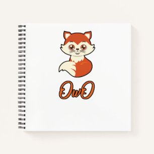 Carnet OwO jolie Fox Funny Furry Fandom Fursuiter Cadeau