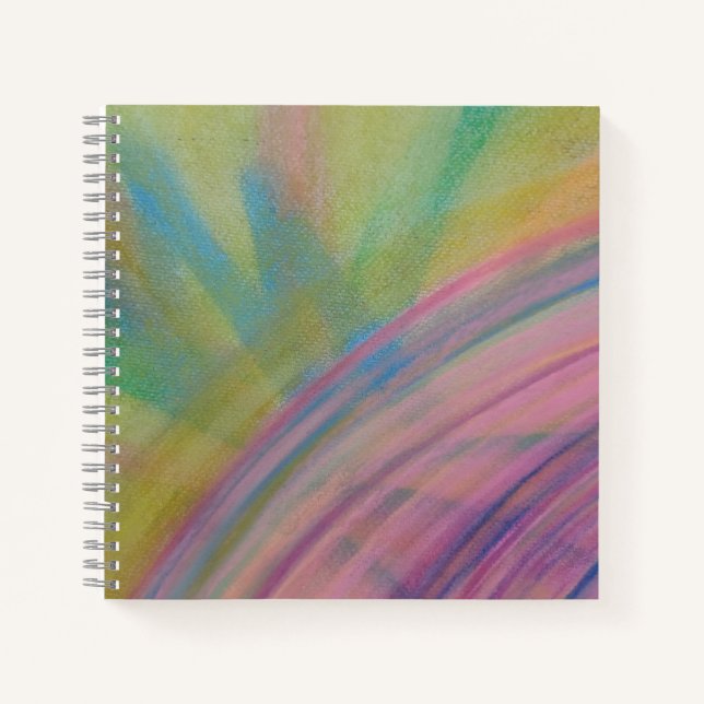 Carnet P9 Art Abstrait Coloré Unique (Devant)