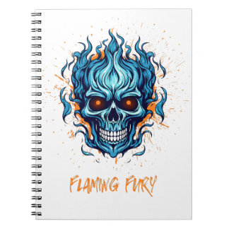 Carnet Pad de note crâne flamboyante