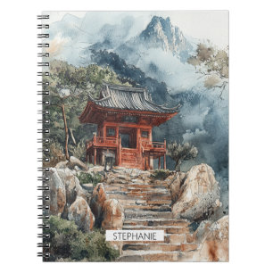 Carnet Pagode de la Montagne Cramoisie Lavis (2)