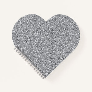 Carnet Pailleté Argent Métallisé