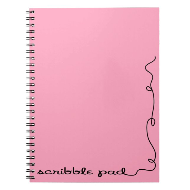 Carnet Paillette rose (Devant)