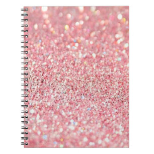 Carnet Paillette rose