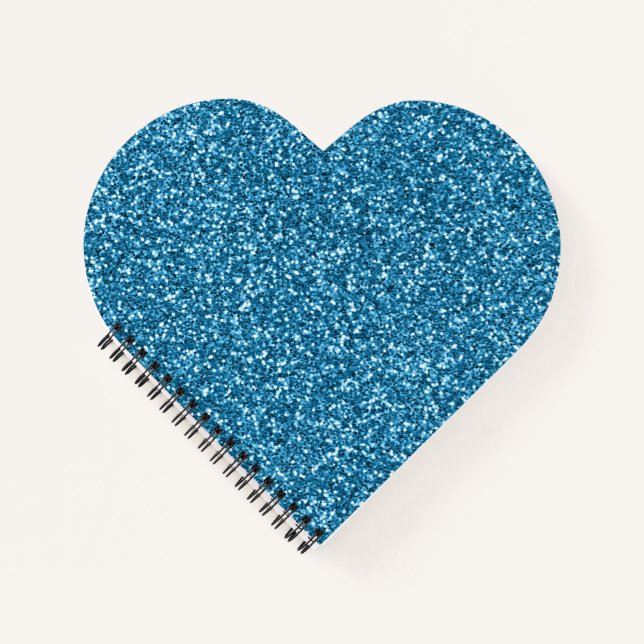 Carnet Paillettes Bleues de Boston (Devant)