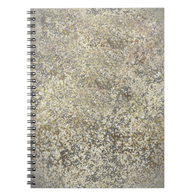 Carnet Paillettes dorées craquelure Moderne Chic Glamour  (Devant)