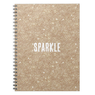 Carnet Paillettes dorées scintillantes