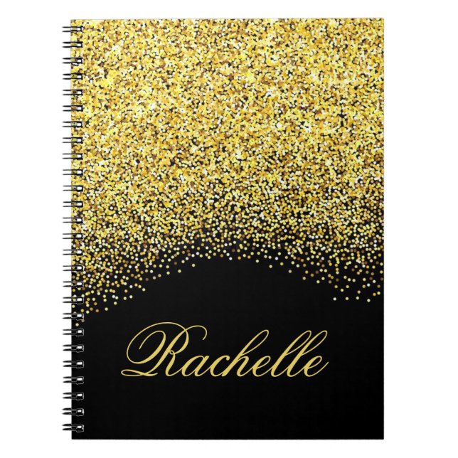 Carnet Paillettes Personnalisées (Devant)