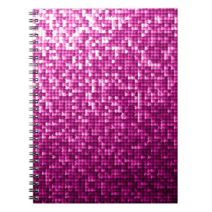 Carnet Paillettes rose parties scintillant
