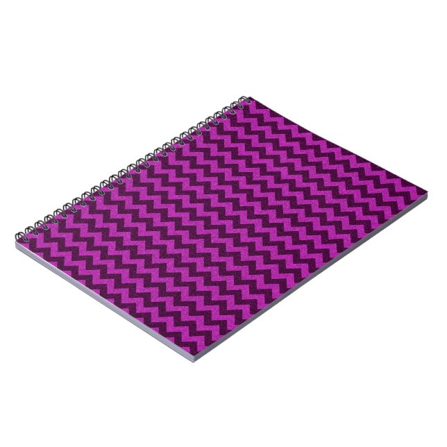 Carnet Paillettes Zig Zag Violet (Côté gauche)