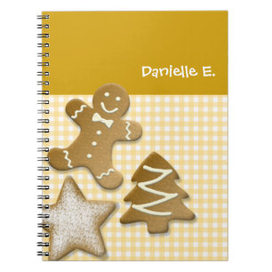 Carnet Pain d'épice biscuit marron fun cuisine de vacance