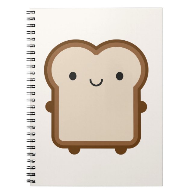 Carnet Pain Kawaii / Toast (Devant)