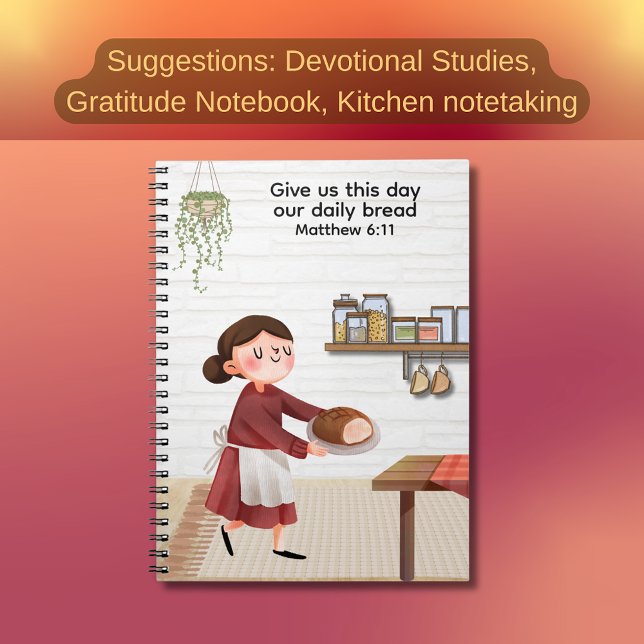 Carnet Pain quotidien – Foi et gratitude (Give us this day journal)