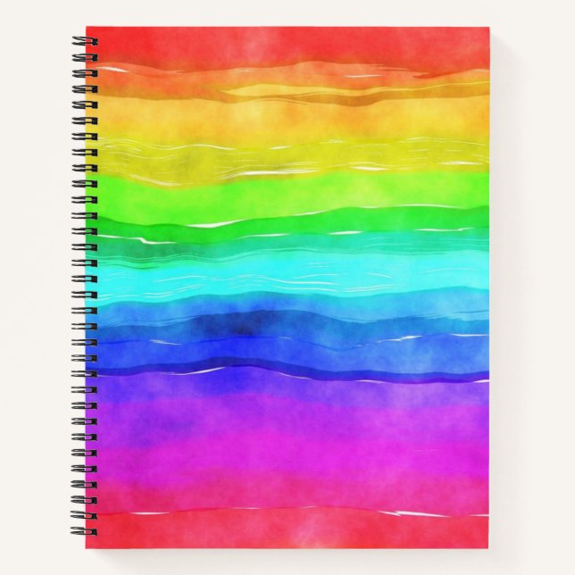 Carnet Painted Rainbow (Devant)