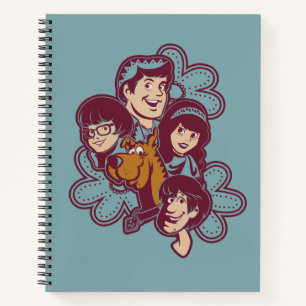 Carnet Paisely Flower Scooby-Doo et le Gang