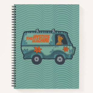 Carnet Paisely Scooby-Doo conduisant Mystery Machine