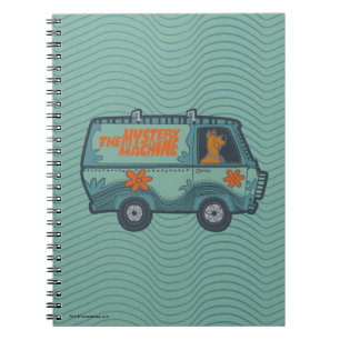 Carnet Paisely Scooby-Doo conduisant Mystery Machine