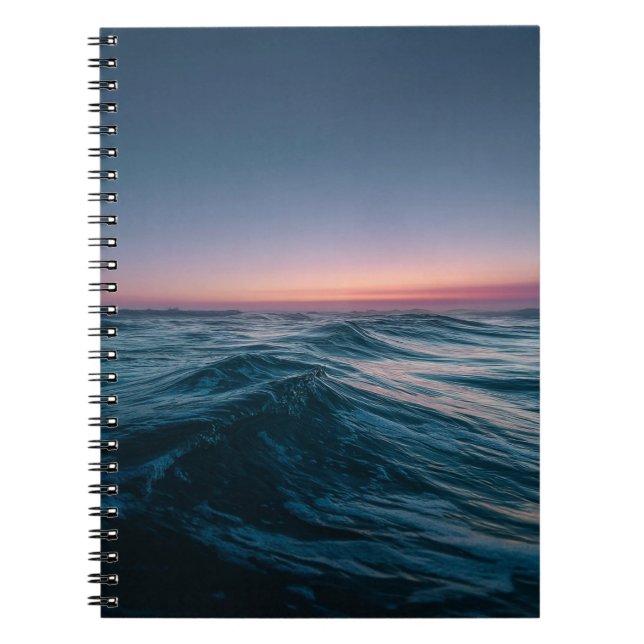 Carnet paisible Ocean Sunset Waves (Devant)