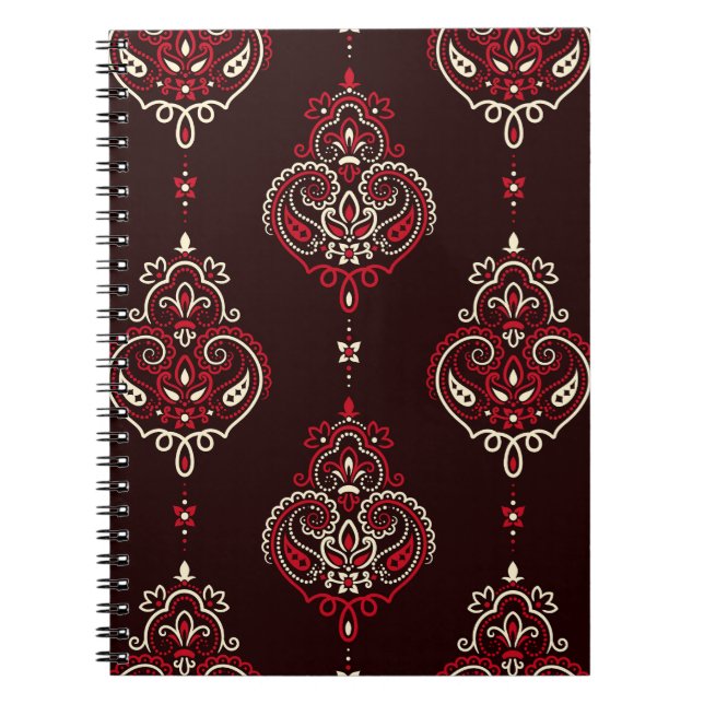 Carnet Paisley Bandana : Boho Vintage Print. (Devant)