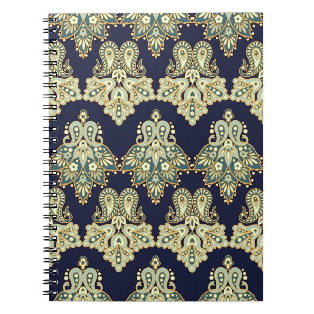 Carnet Paisley floral motif sans soudure. illustration da (Devant)