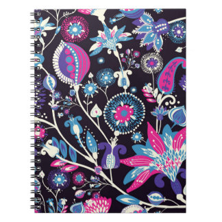 Carnet Paisley moderne : motif traditionnel oriental.