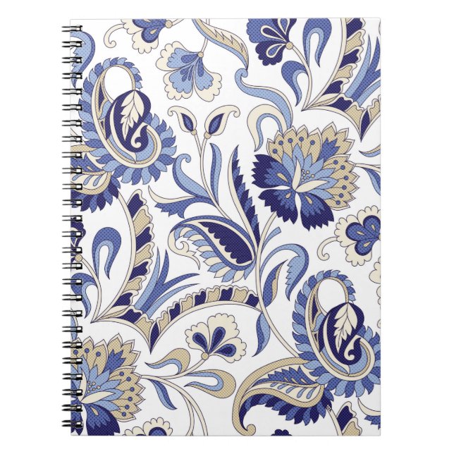 Carnet Paisley patternpa indien traditionnel (Devant)